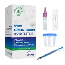 Fertility Home Test Kit for Men- Convenient, Private-Shows NorLow Sperm Count...