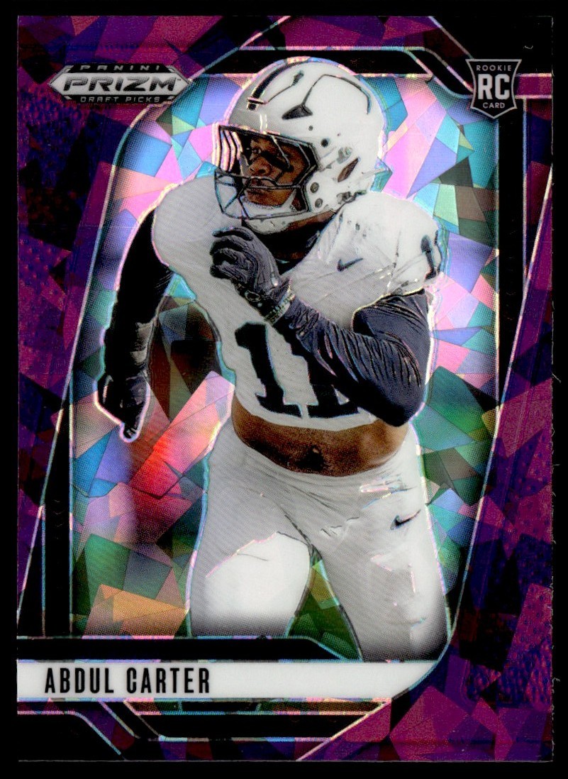 2025 Panini Prizm Draft Picks Purple Ice Abdul Carter RC 180/199 #102