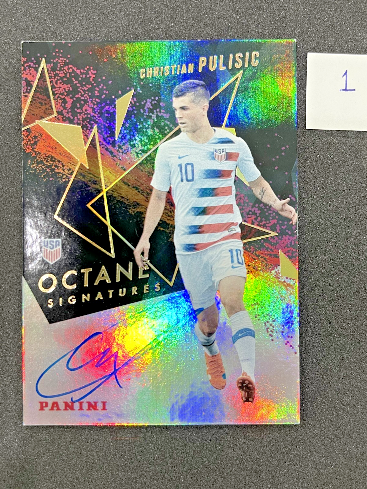 2019 Panini Soccer Octane Signatures Christian Pulisic USA Signed AUTO ...