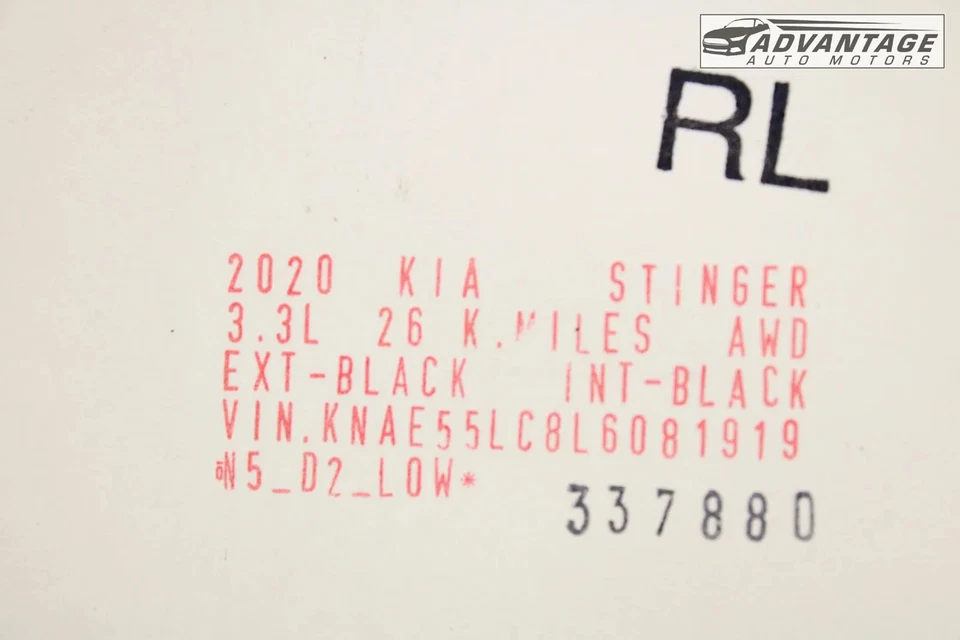 2018-23 KIA STINGER AWD REAR LEFT SIDE EXHAUST MUFFLER BRACKET BRACE SUPPORT OEM - Image 3 of 3