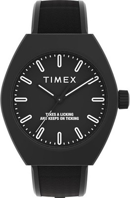 Timex 40mm Eco Ceramic Black/White Accents Unisex Watch