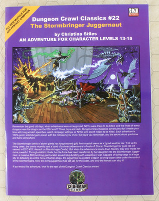 STORMBRINGER JUGGERNAUT Goodman Games Dungeon Crawl Classics #22 DCC RPG D20 3.5