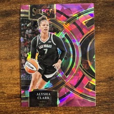 2024 Panini Select WNBA Alysha Clark Premier Pink Crakced Ice Prizm-#102