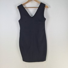 Aris dress womens 8 pencil black sleeveless Vneck 119530