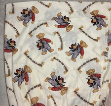 Vintage Y2K Blue Jean Teddy Bear Crib Sheet Fitted Dundee Baby Natural Basics