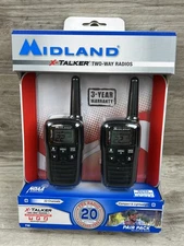 Midland X-Talker Two Way Radio Walkie Talkies Weather Alert Model T10 Hunting