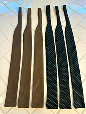 Vintage Men's Bow Tie Lot of 6 Brown & Green NOS made in USA