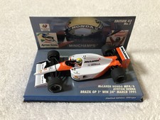 Minichamps 1/43 Ayrton Senna McLaren Honda MP4/6 Brazil GP 1991 1st Win Model