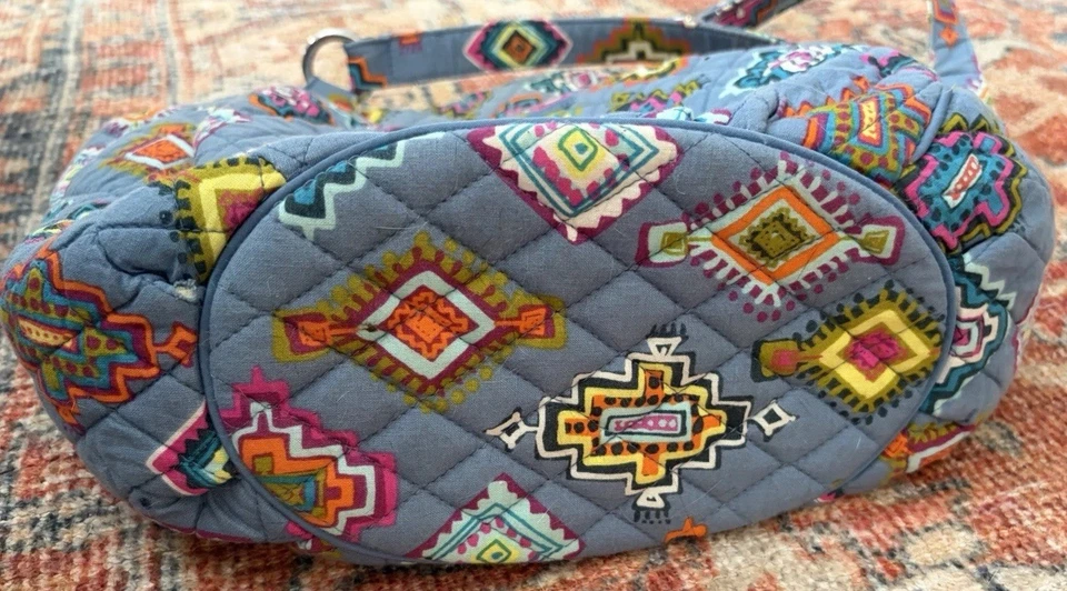 Сумка с короткими ручками Vera Bradley Hadley East West раскрашенные медальоны многоцветная стеганая - Изображение 2 из 4