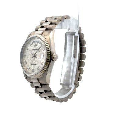 1990 Rolex DayDate #18239 - Presidential Full White Gold 18K