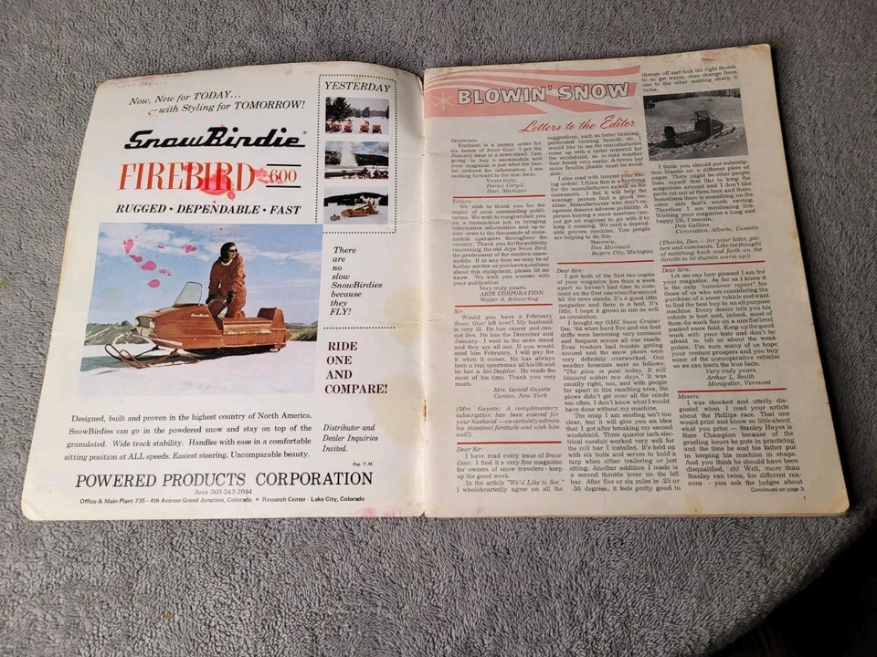 Vintage Fall 1967 Snow Goer International Snowmobile Magazine - Image 2 of 4