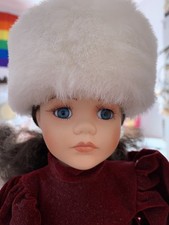 RUBY. Kensington Collectables Porcelain Doll With Ice Skates And On A Stand