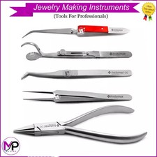 Watch makers Soldering Repair Tweezers for Flat Round Tip Plier Forceps