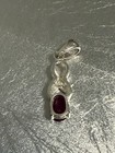 925 Sterling Silver Oval Ruby Pendant — photo 3
