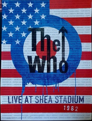 The Who Live at Shea Stadium 1982 (Brand New Eagle Rock Unfolded Promo Poster)