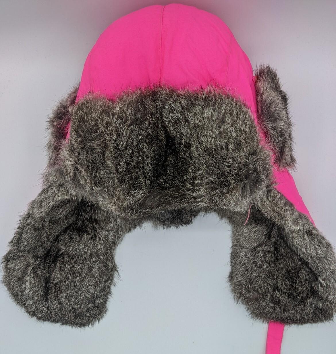 Vintage Mad Bomber Neon Pink Aviator Rabbit Fur Trapp… - Gem