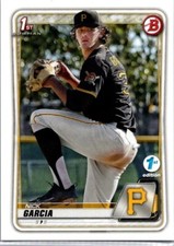 2020 Bowman Draft 1st Edition 1st Bowman #BD-90 Nick Garcia Pittsburgh Pirates