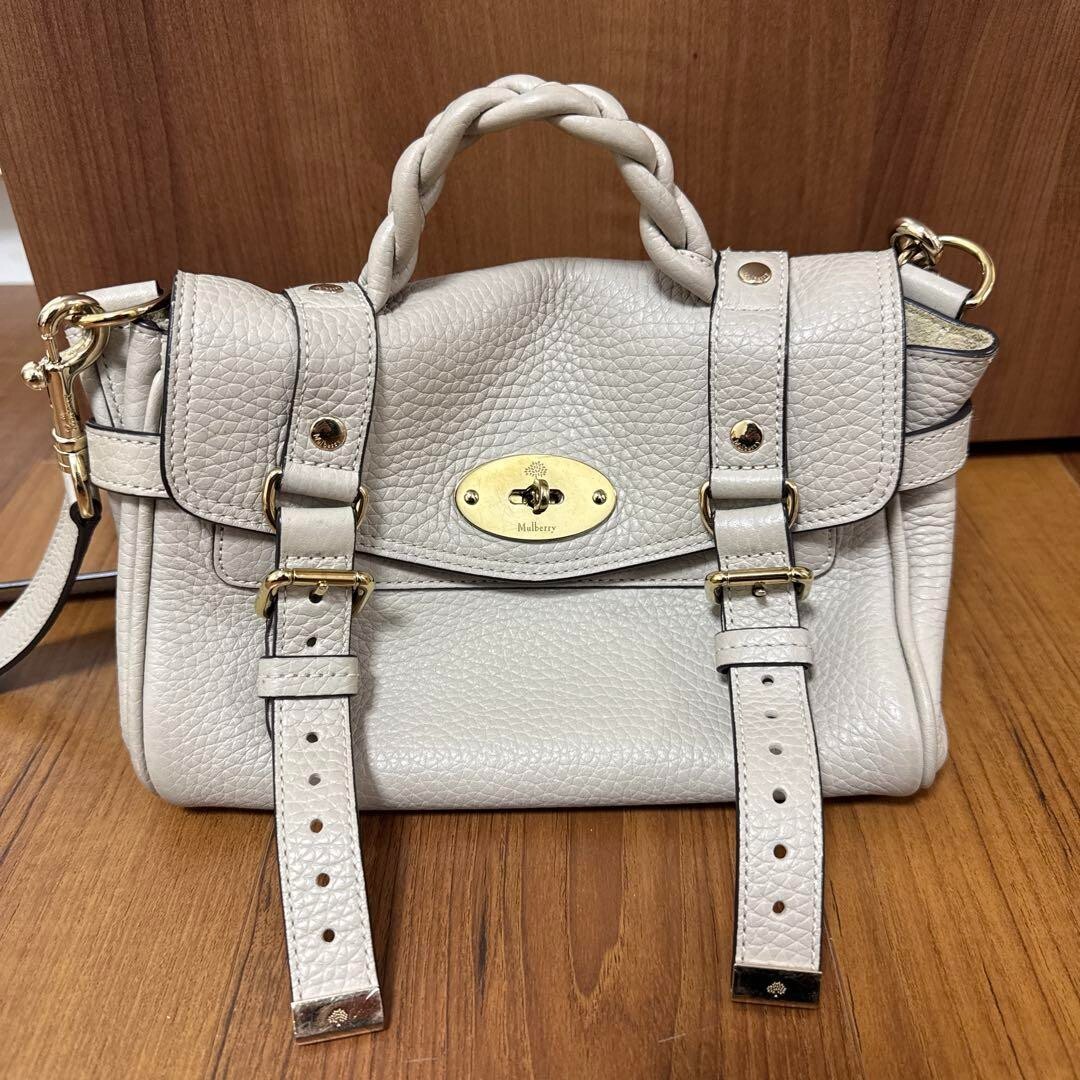 ハンドバッグ ALEXA HANDBAG Mulberry Handbag Shoulder Bag Mini Alexa Heavy Grain Leather