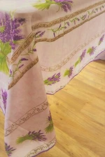 60X80 RECTANGLE 150/200cm LAVENDER PARMA FLORAL COUNTRY FRENCH PROVENCE TABLETOP