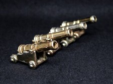 Vintage Lot of 4 Collectible Cast Iron Metal Miniature Cannons