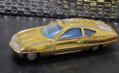DINKY TOYS ED STRAKERS CAR MADE IN ENGLAND ~ GOLD ~ NO BOX