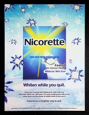 Nicorette Quit Smoking Gum 2008 Trade Print Magazine Ad Poster ADVERT