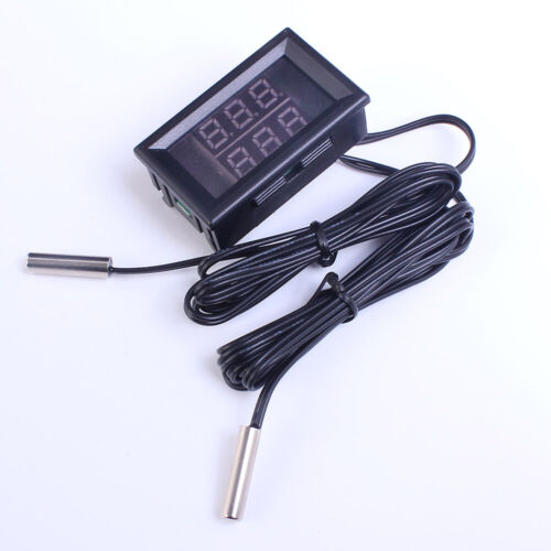 5X Wasserdicht Thermometer Rot +Blau LED Dual Display Temperatursensor NTC-Sonde - Bild 5 von 9