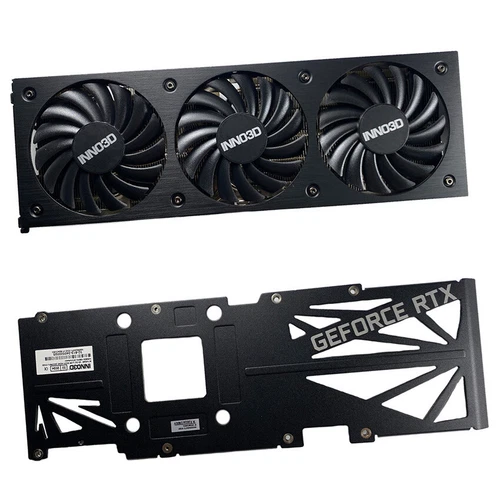 Cooling Fan Backplate for INNO3D RTX3080 3080ti X3 Black Gold Graphics Card