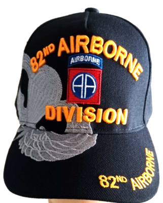 NEW 82nd AIRBORNE DIVISION HAT BLACK COLOR CAP | eBay