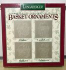 Longaberger Commemorative Christmas Basket Ornaments: Cookie, Candy Cane, More