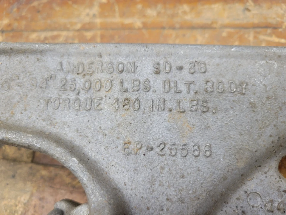 Abrazadera de tensión cuadrante Anderson SD-86 aluminio de alta resistencia par 480 pulgadas libras Foto 2 de 4