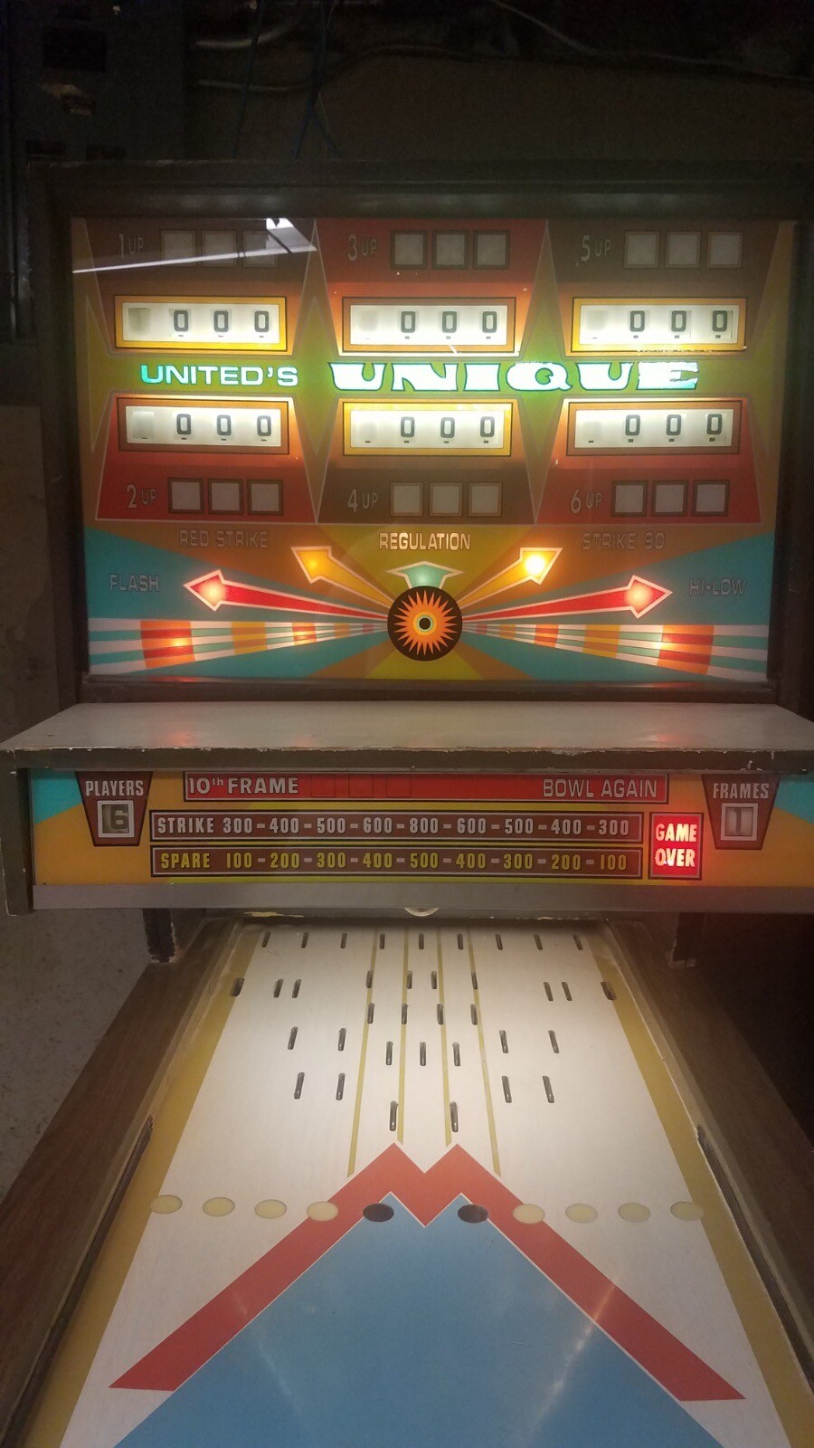 vintage bowling machine eBay