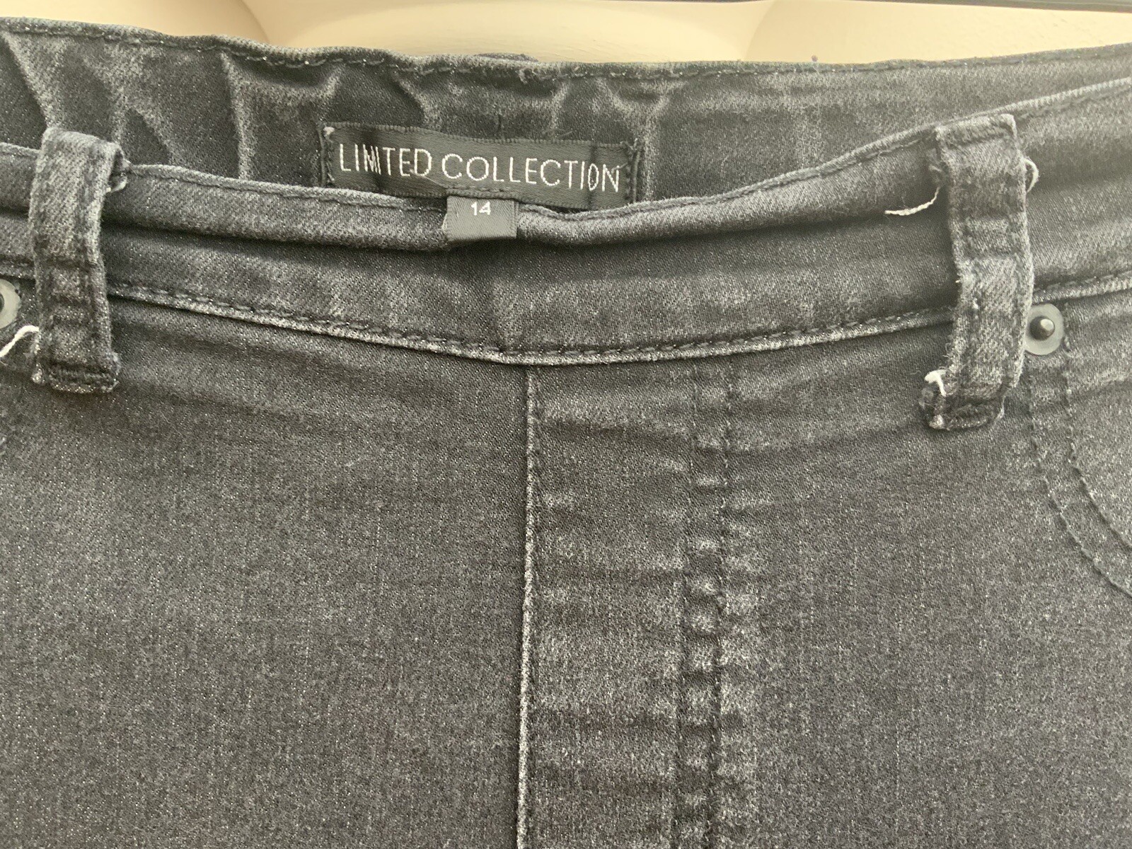 M&S Women’s Limited Collection High Rise Pull On Black Jeggings UK Size