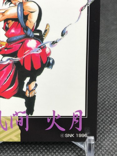 Kagetsu Kazama SAMURAI SPIRITS SNK Trading Cards Gamest Rare Made in JAPAN 1996 - Bild 4 von 12