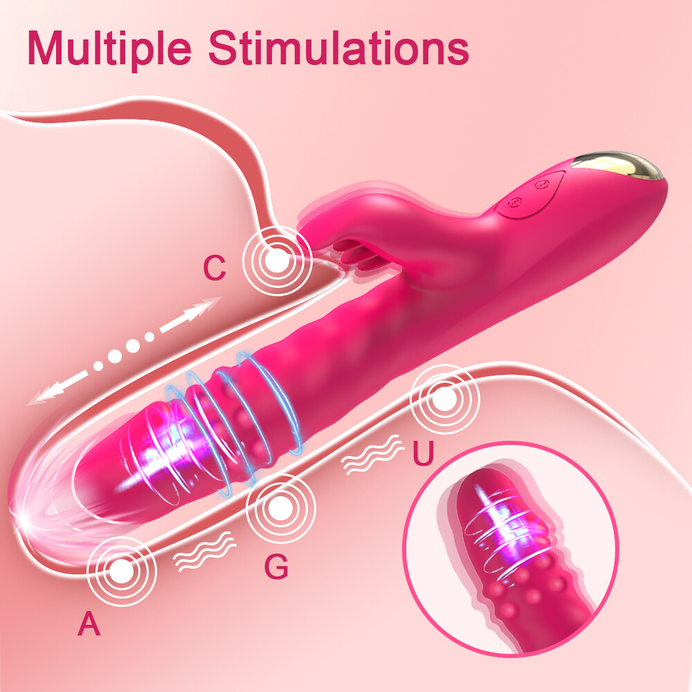 Klitoris G-punkt Vibrator Dildo Rabbit Massagegerät Analplug Sexspielzeug Männer