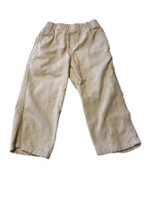 Talbots Kids Boy's Size 3 Pant Corduroy Elastic Waist Beige Good Preowned