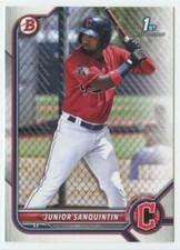 2022 Bowman Prospects #BP-80 Junior Sanquintin NM-MT Guardians 1st Bowm ID:41990