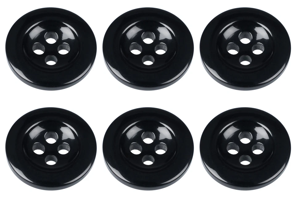 GENTS SHOP Sew On Buttons for Trousers for Button On Braces 4 Colours 17mm 27 Ligne 4 Hole
