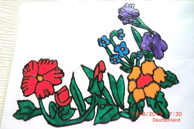 Gabis Window Color Bilder Deko Fruhling Sommer Kleine Blumen