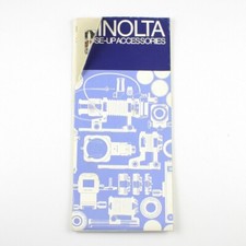 Minolta Close-Up Accessories - Vintage Brochure Pamphlet - Fold-Out Poster