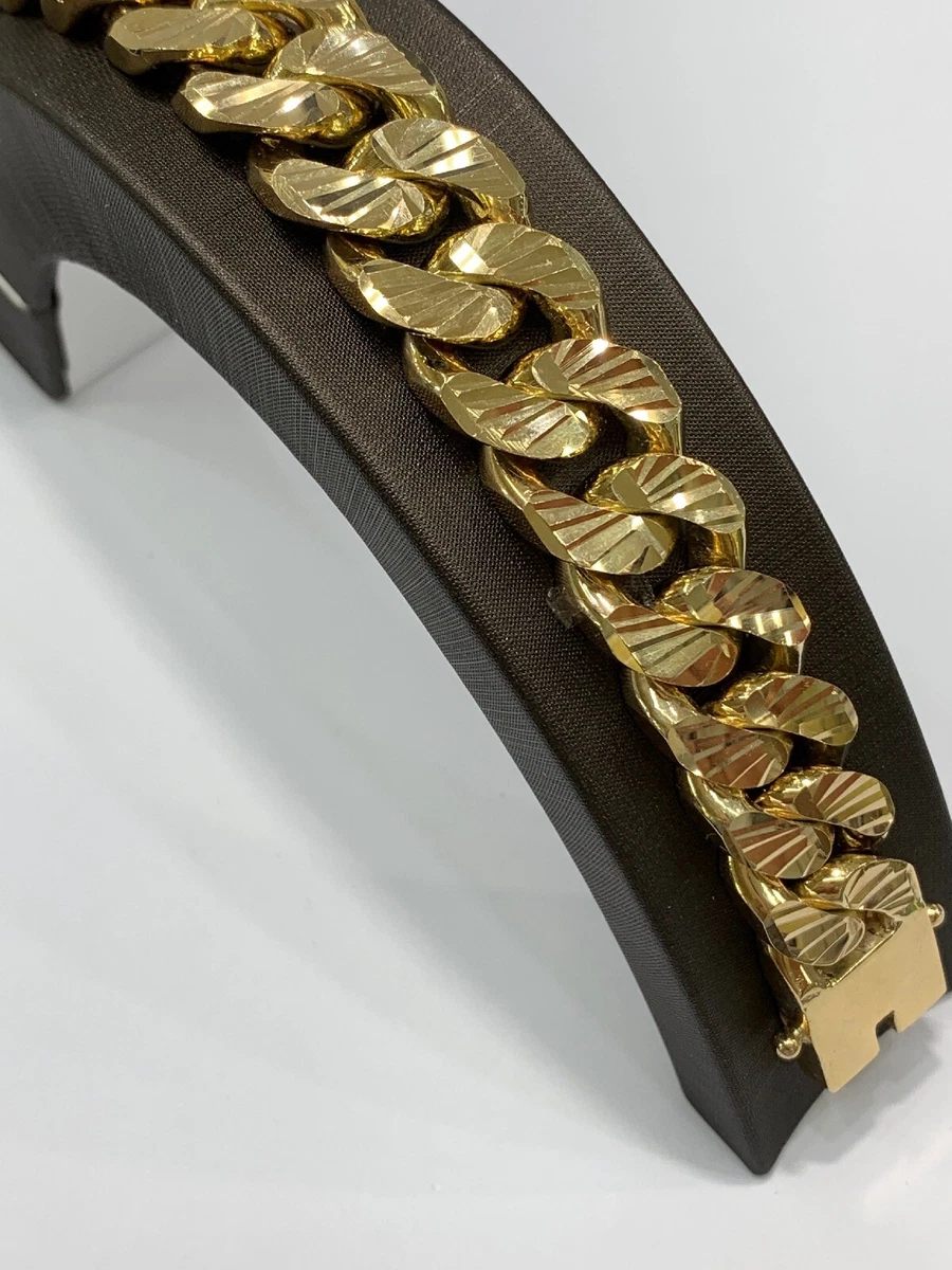 Mens 9ct gold bracelets for deals sale