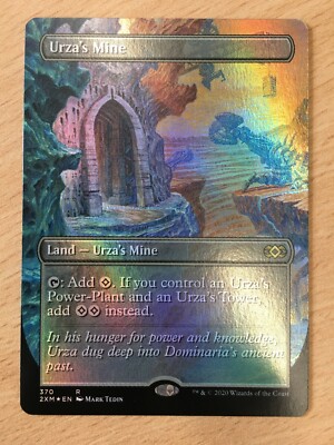 FOIL BORDERLESS Urza's Mine - Double Masters (Magic/MTG) Near Mint