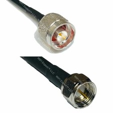 RG58 N MALE to F MALE Coaxial RF Pigtail Cable ships from USA