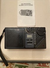 AM FM Receiver Alarm Clock Transistor Radio Model No. MFR-88CR