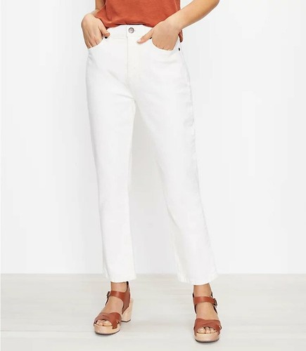 High Waist Straight Crop Jeans Size 