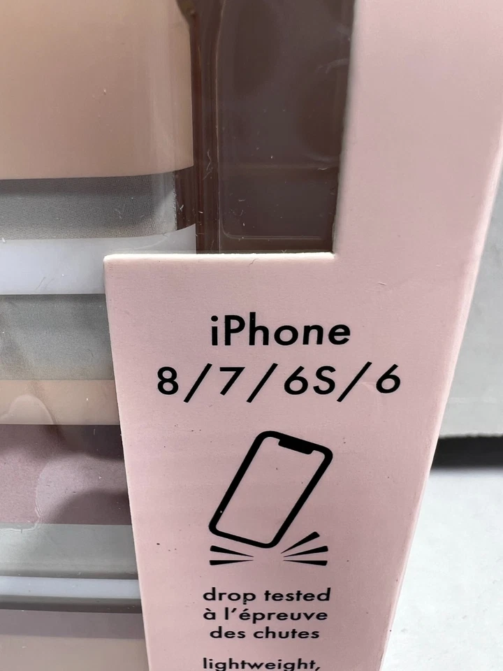 Funda rígida Kate Spade New York iPhone 8/7/6s/6 rayas Park - Rosa Foto 4 de 4