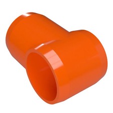 1-1/4" Slip Tee PVC Fitting, Orange (4-PK) FORMUFIT Furniture Grade, Made in USA