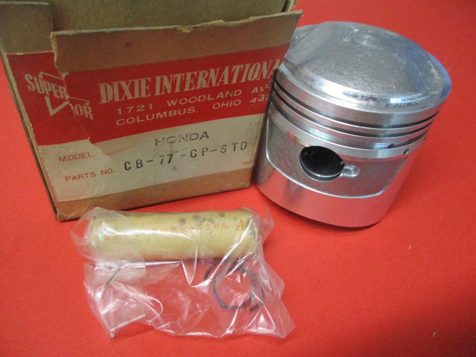 NEW HONDA CB77 STANDARD PISTON RINGS CIRCLIPS PISTON PIN EBay new-honda-cb77-standard-piston-rings-circlips-piston-pin-ebay
