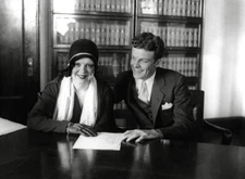 Clara Bow and Rex Bell during the Daisy DeVoe Trial c1930 6x4" Movie Photo