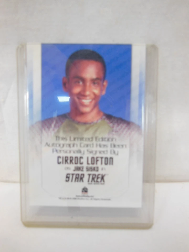 Star Trek Jake Sisko Cirroc Fogton Limited Edition Autograph Card - Bild 2 von 2